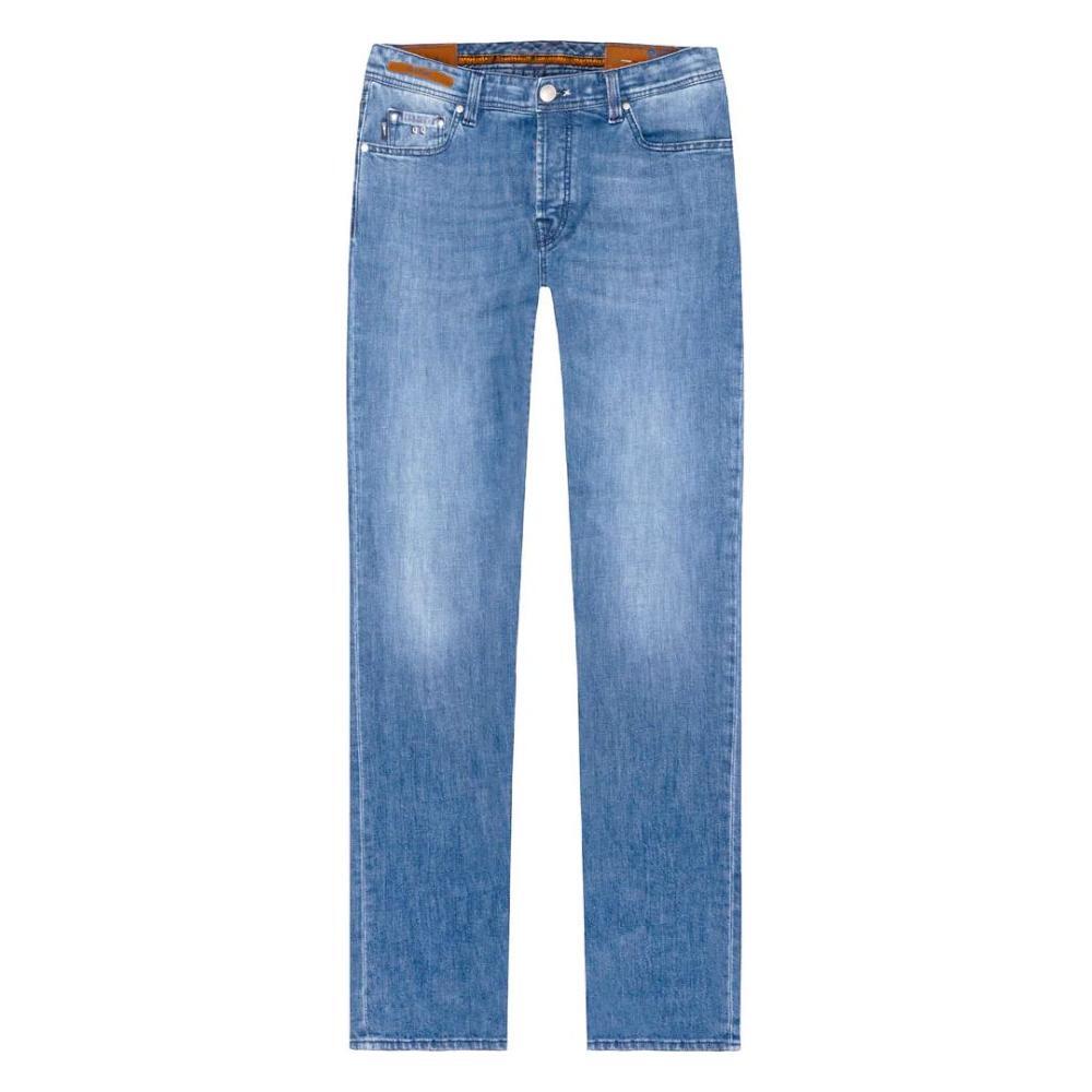 Tramarossa Blue Cotton Men Jeans