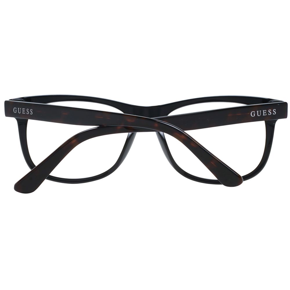 Guess Brown Unisex Glasses Frame, square full-rim design, plastic, lenses width 51mm, temples length 140mm, with branded case