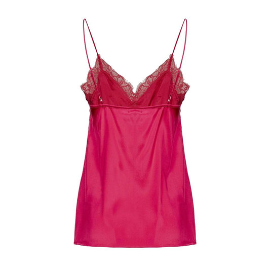 PINKO Fuchsia Silk Tops & T-Shirt