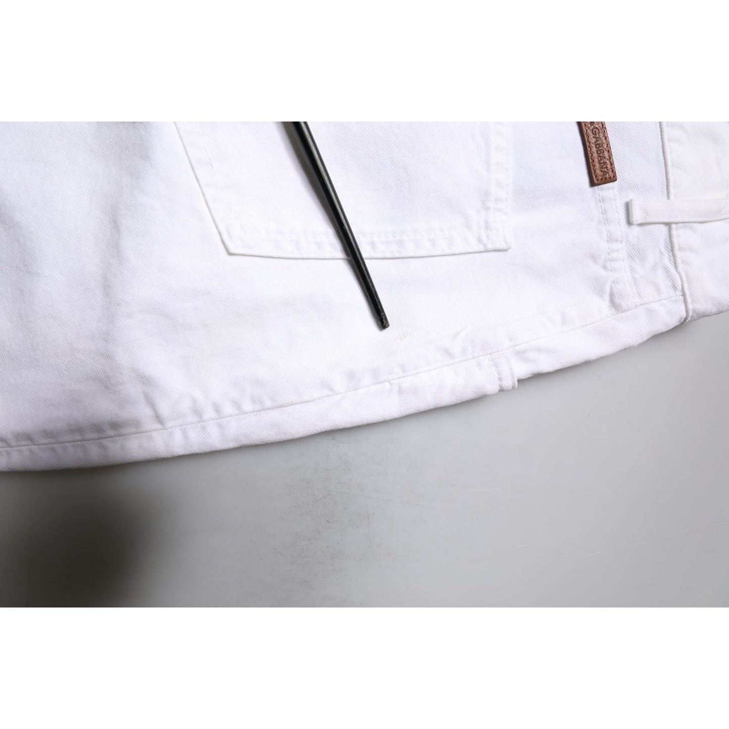 Dolce & Gabbana White Cotton Straight Men Denim Jeans