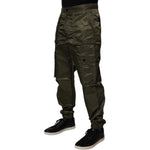 Dolce & Gabbana Dark Green Nylon Cargo Pants PAN75219-48