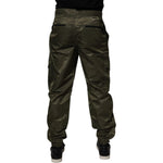 Dolce & Gabbana Dark Green Nylon Cargo Pants PAN75219-48