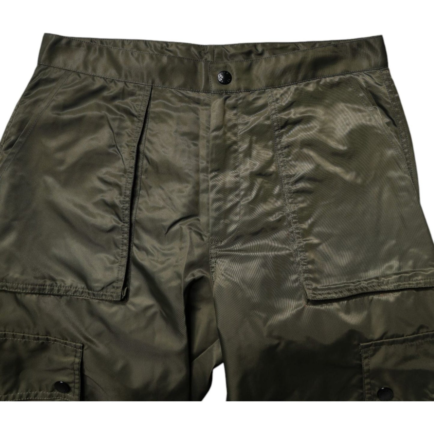 Dolce & Gabbana Dark Green Nylon Cargo Pants PAN75219-48