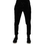 Dolce & Gabbana Black Cotton Jogger Sweatpants Pants PAN75259-44