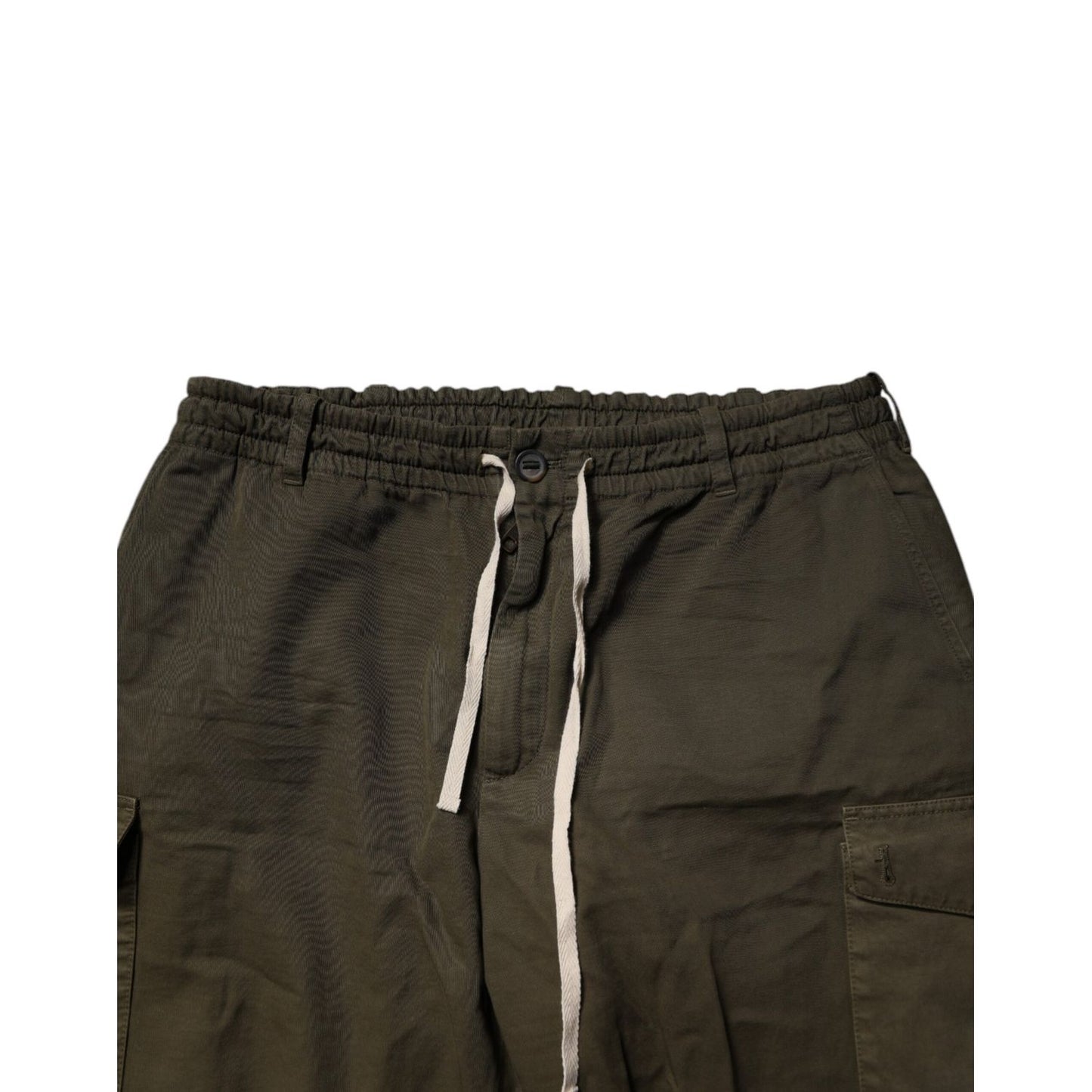 Dolce & Gabbana Brown Cotton Stretch Cargo Pants