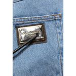 Dolce & Gabbana Blue Cotton Skinny Men Denim Mid Waist Jeans PAN75270-50