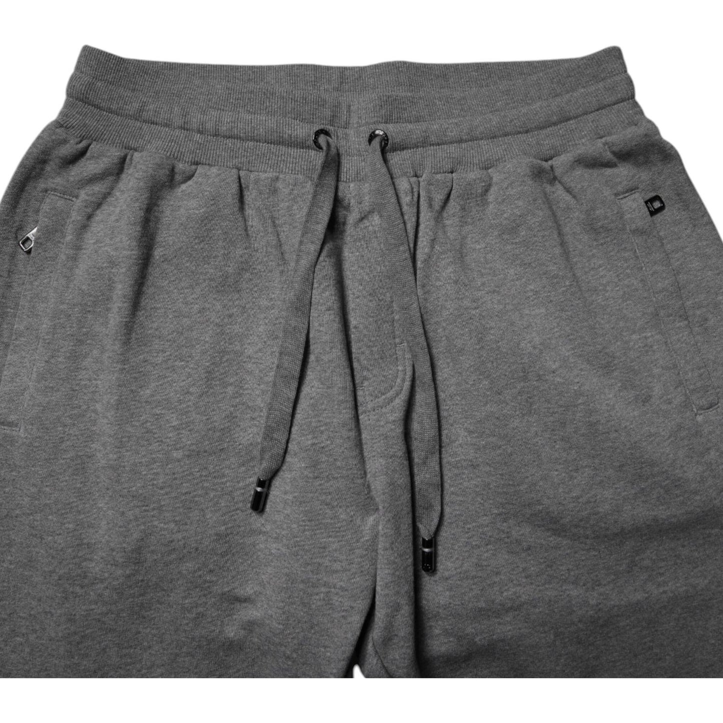 Dolce & Gabbana Gray Logo Cotton Jogger Men Sweatpants Pants PAN75716-54