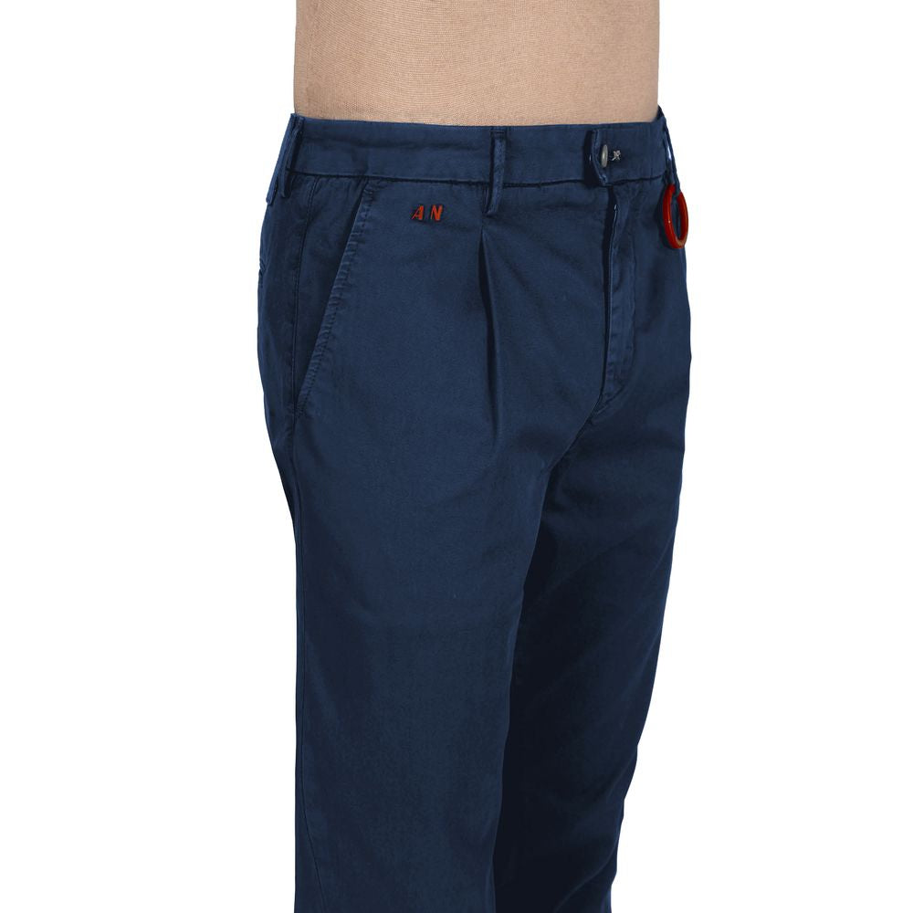 Tramarossa Blue Cotton Jeans & Pant TR-15024-W32