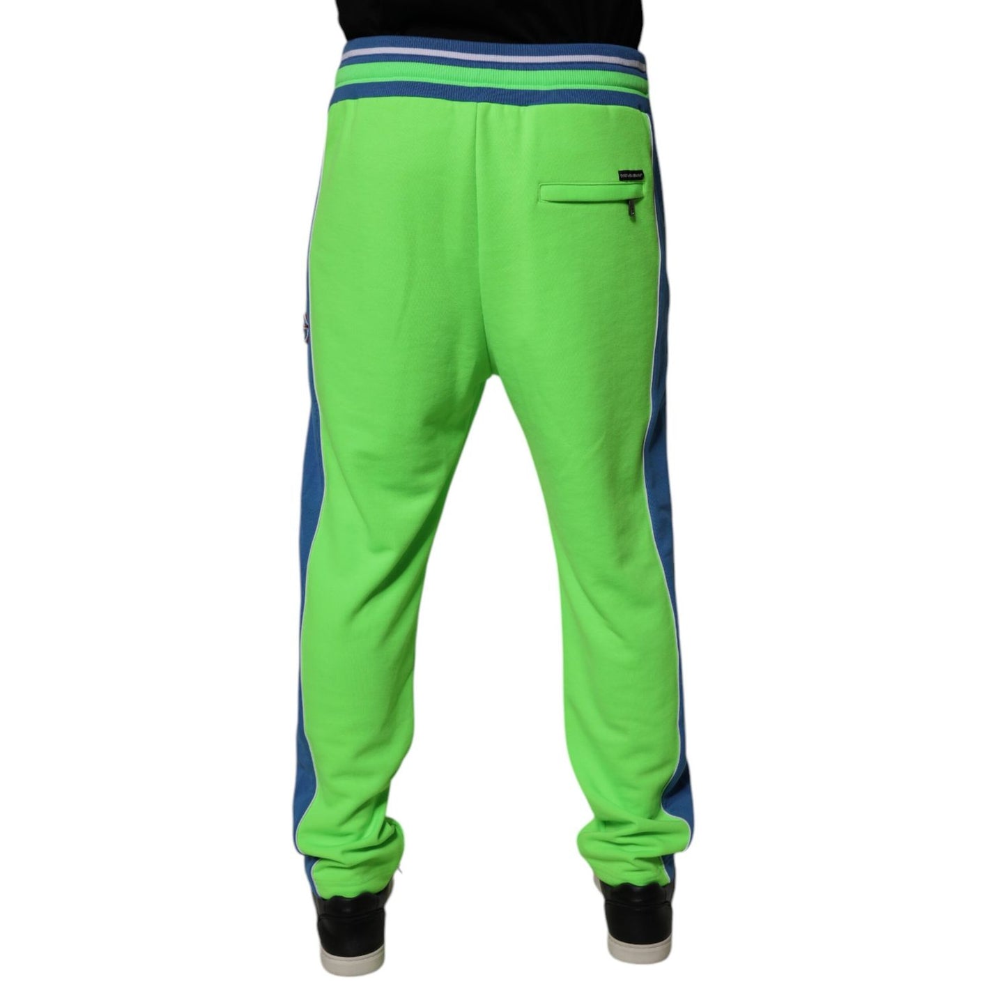Dolce & Gabbana Green Blue Jogger Sweatpants Pants