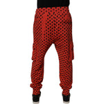 Dolce & Gabbana Red Hearts Cargo Jogger Men Sweatpants Pants PAN75998-44