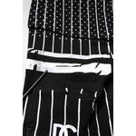 Dolce & Gabbana Black Polka Dot Stripes Cargo Jogger Sweatpants Pants PAN76048-S