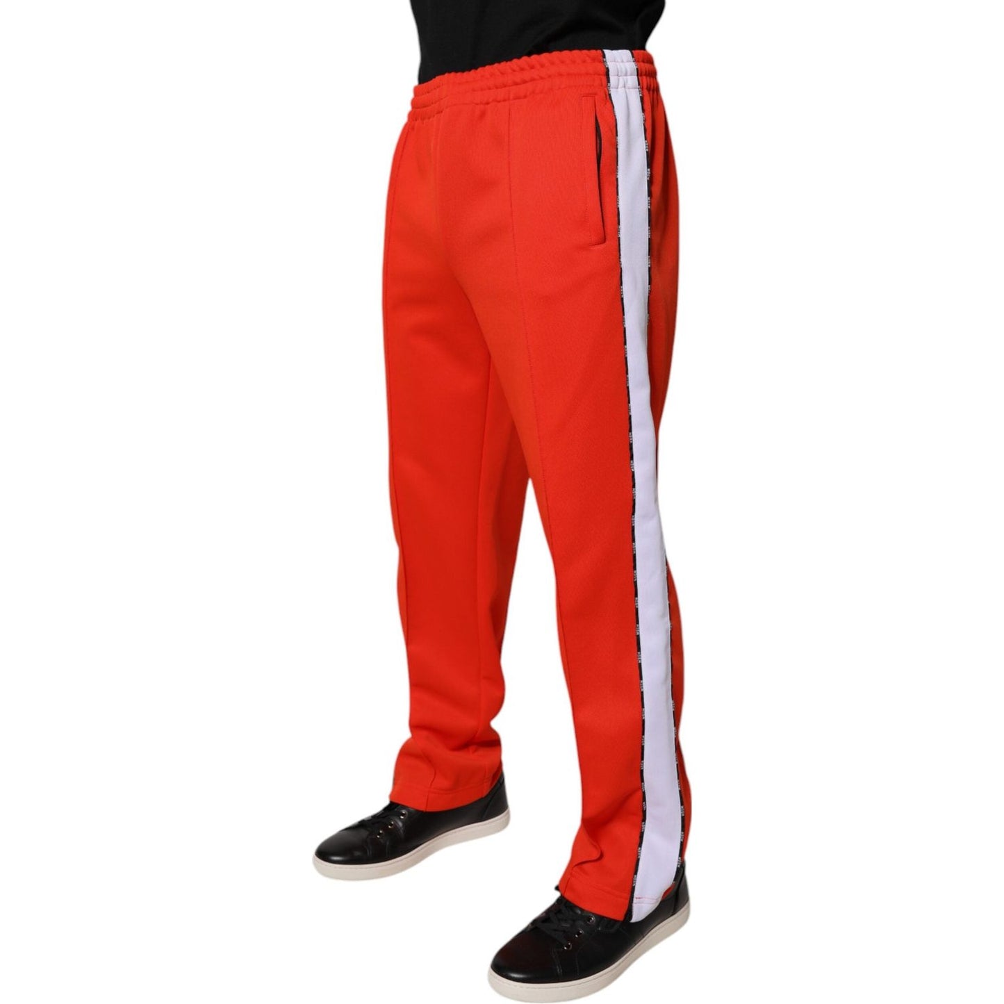 MSGM Red White Mid Waist Men Jogger Sweatpants Pants PAN76053-50