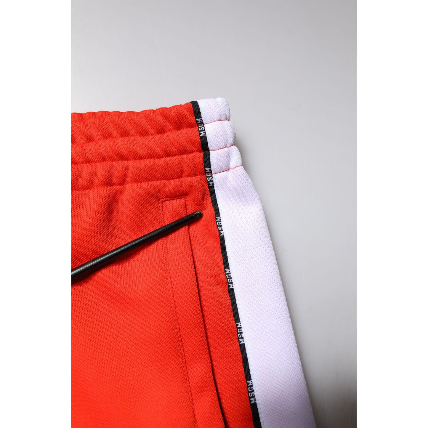 MSGM Red White Mid Waist Men Jogger Sweatpants Pants PAN76053-50