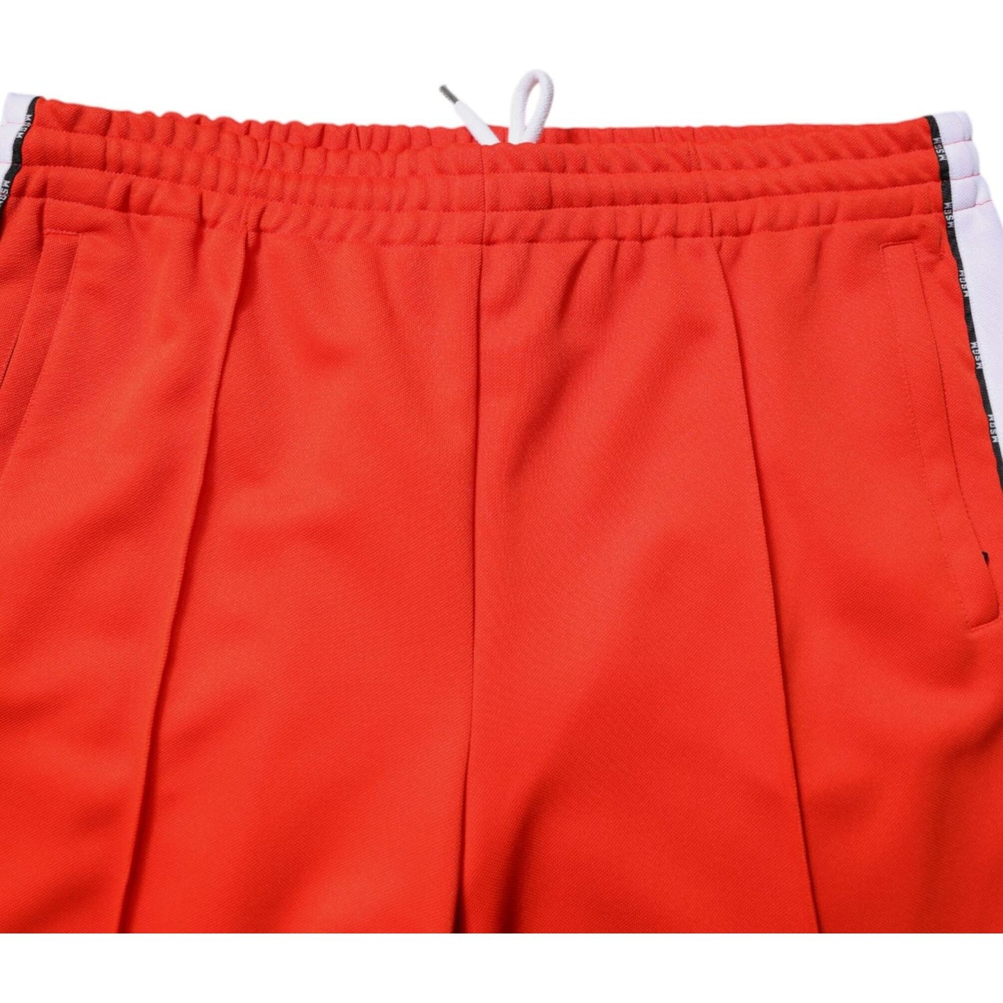 MSGM Red White Mid Waist Men Jogger Sweatpants Pants PAN76053-50