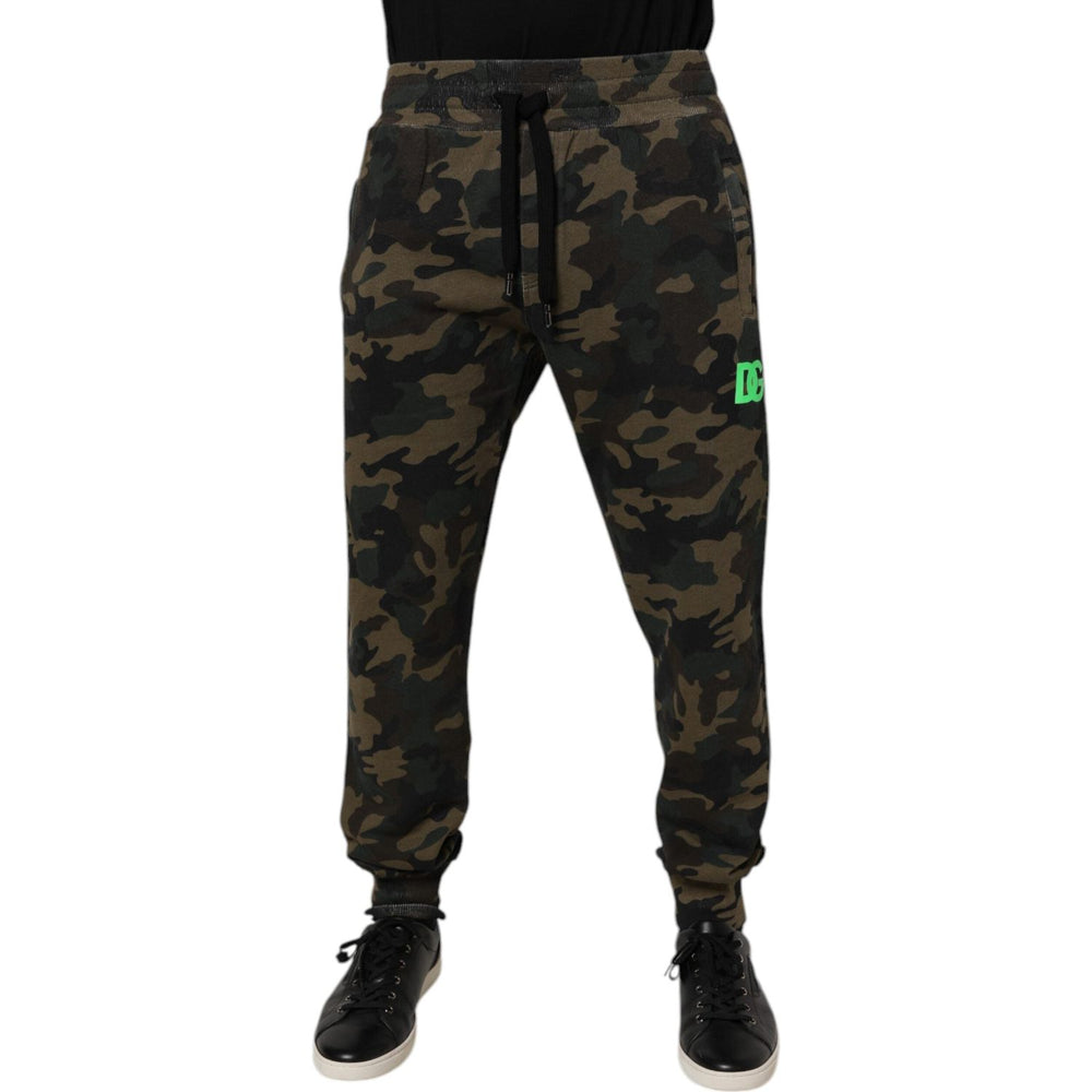 Dolce & Gabbana Multicolor Camouflage Jogger Sweatpants Pants PAN76123-50