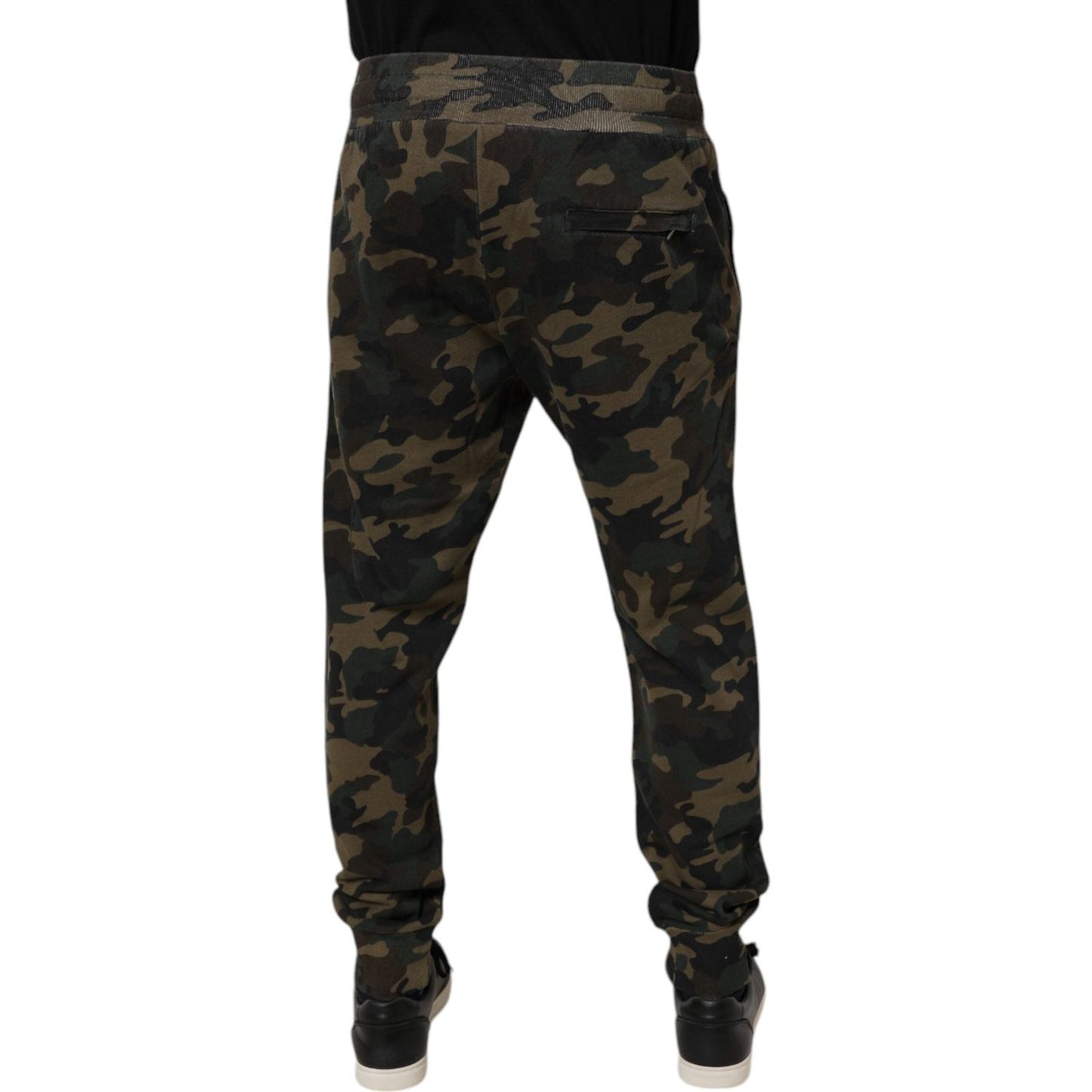 Dolce & Gabbana Multicolor Camouflage Jogger Sweatpants Pants PAN76123-50