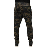 Dolce & Gabbana Multicolor Camouflage Jogger Sweatpants Pants PAN76123-50