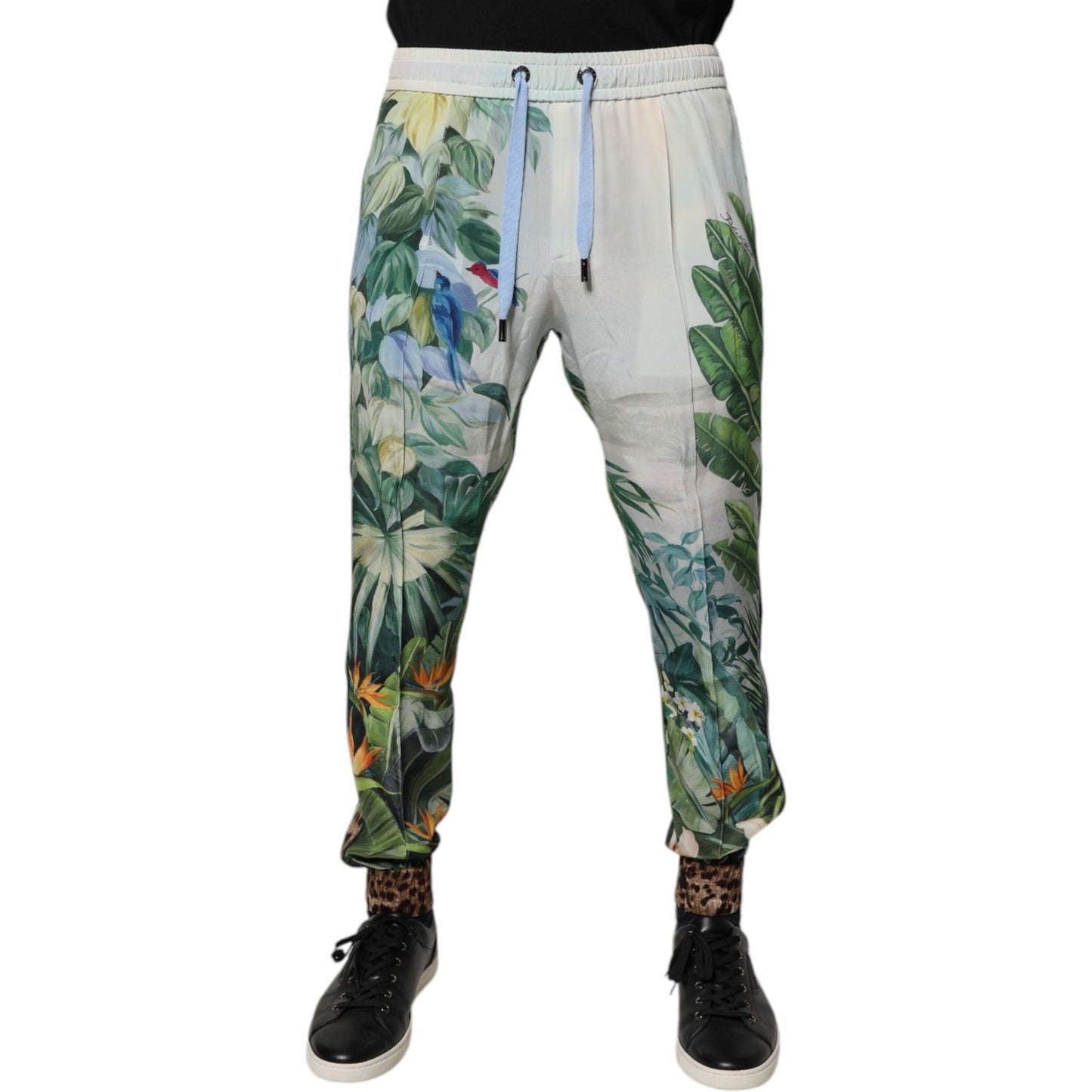 Dolce & Gabbana Multicolor Tropical Jogger Sweatpants Pants PAN76168-46