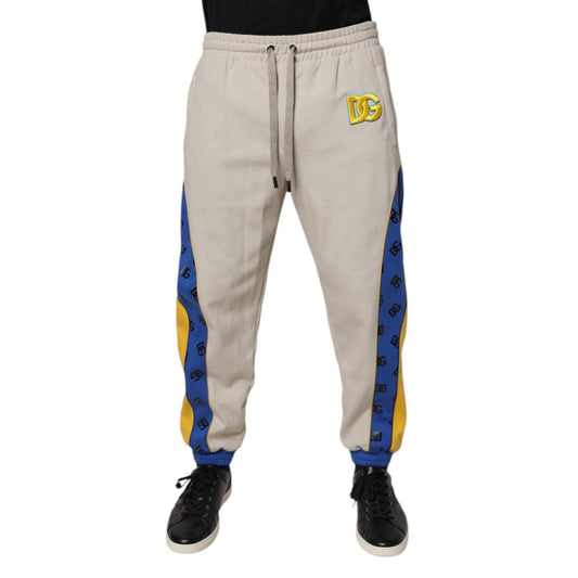 Dolce & Gabbana Multicolor Cotton DG Jogger Sweatpants Pants