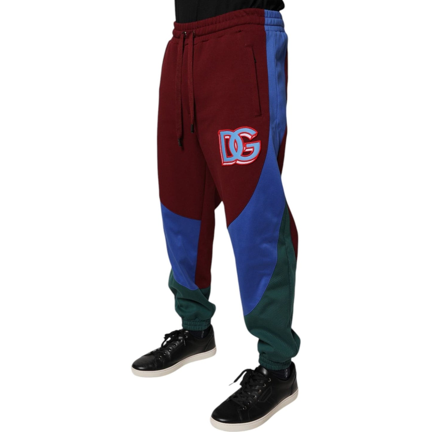 Dolce & Gabbana Multicolor Cotton Men Jogger Sweatpants Pants PAN76184-48