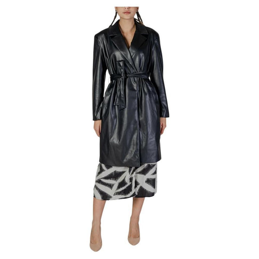 Only Black Polyester Jackets & Coat