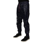 Dolce & Gabbana Dark Blue DG Game Print Cotton Jogger Pants PAN75199-48