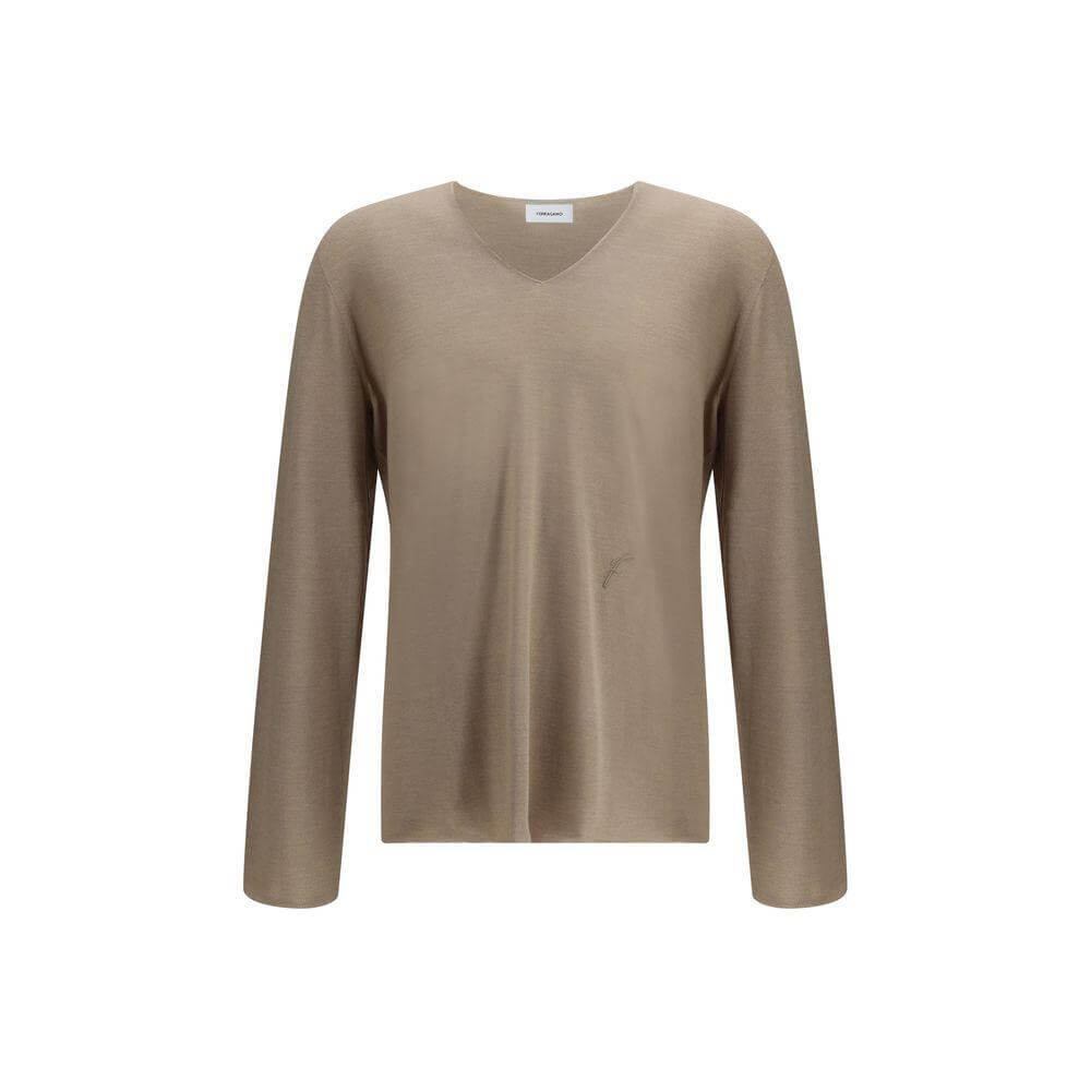 Ferragamo V-neck Sweater FE-782954004-M