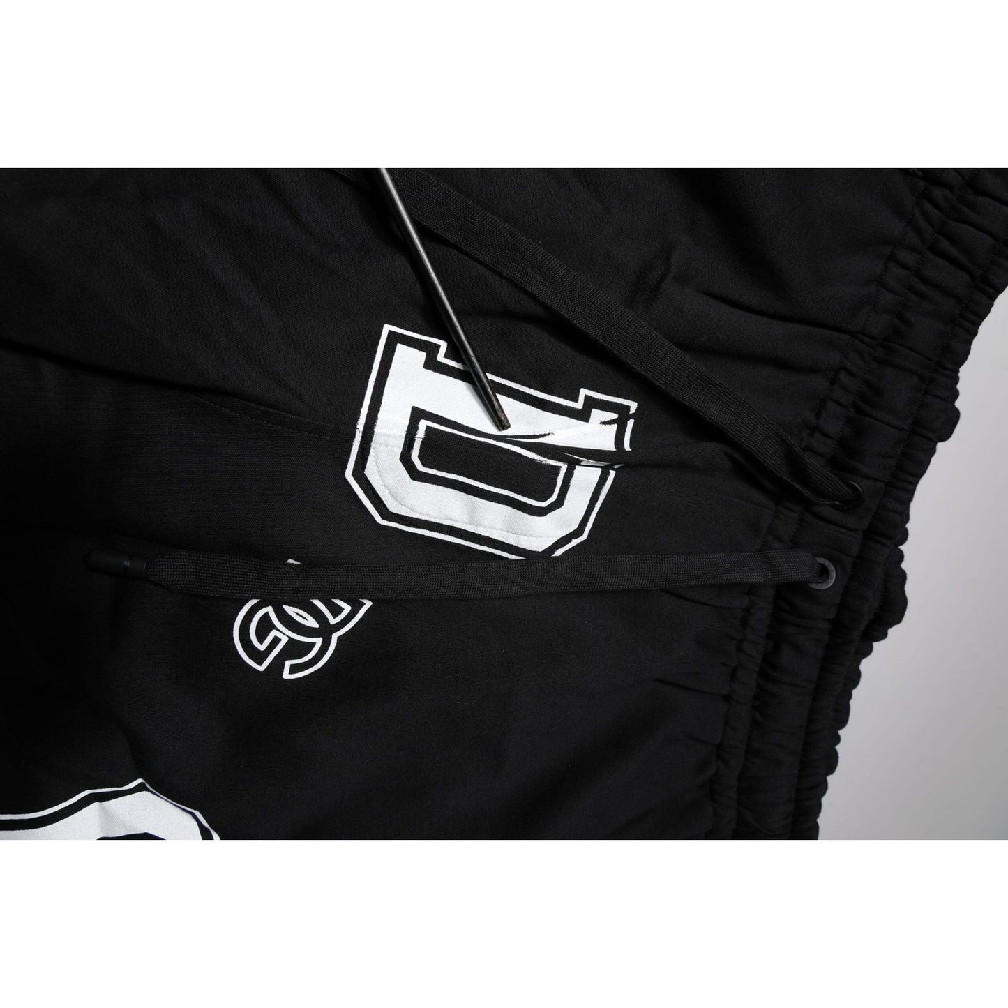 Dolce & Gabbana Black Logo Cotton Bermuda Sweatshorts Shorts PAN76173-54
