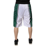 Dolce & Gabbana White Green Men Jersey Sweatshorts Shorts PAN76183-48