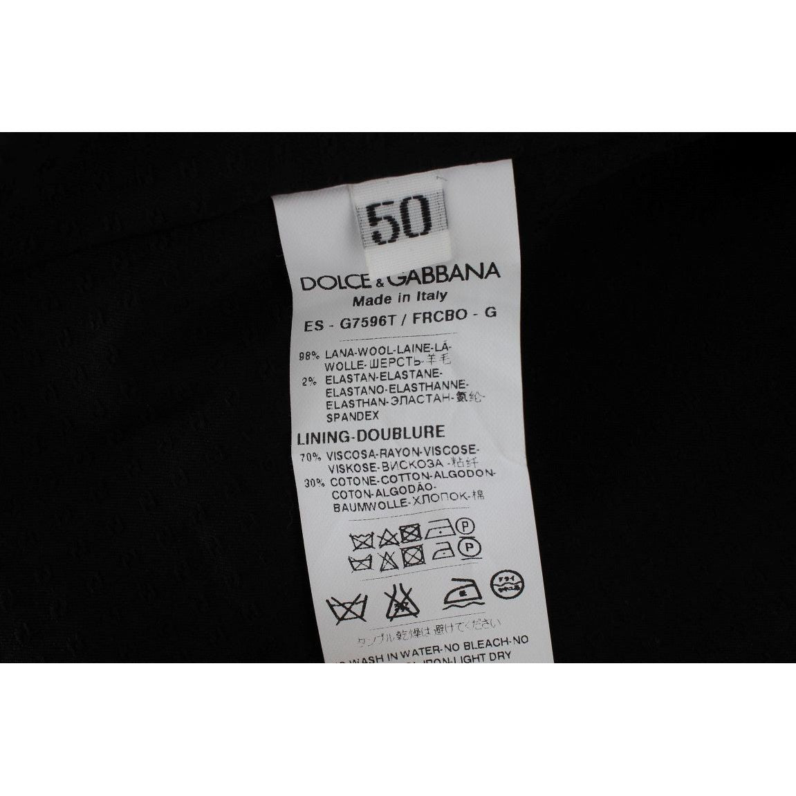 Dolce & Gabbana Gray Striped Formal Vest