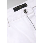Dolce & Gabbana White Cotton Mid Waist Skinny Denim Jeans PAN75965-48