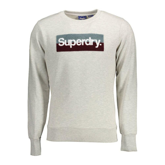 Superdry Gray Cotton Mens Sweater Superdry Gray