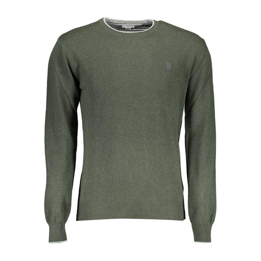 U.S. POLO ASSN. Green Wool Men Sweater U.S. POLO ASSN. Dim Gray