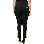 Dolce & Gabbana Black Cotton High Waist Skinny Denim Jeans PAN75984-42
