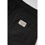 Dolce & Gabbana Black Cotton High Waist Skinny Denim Jeans PAN75984-42