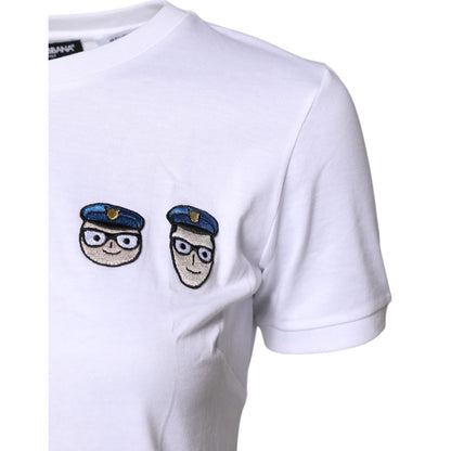 Dolce & Gabbana White #DGFamily Cotton Crew Neck T-shirt