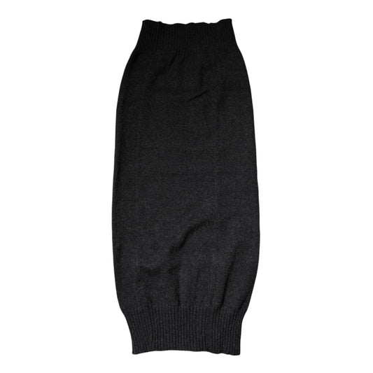 Dolce & Gabbana Black Cashmere Knitted Neck Warmer Foulard Scarf MS7361