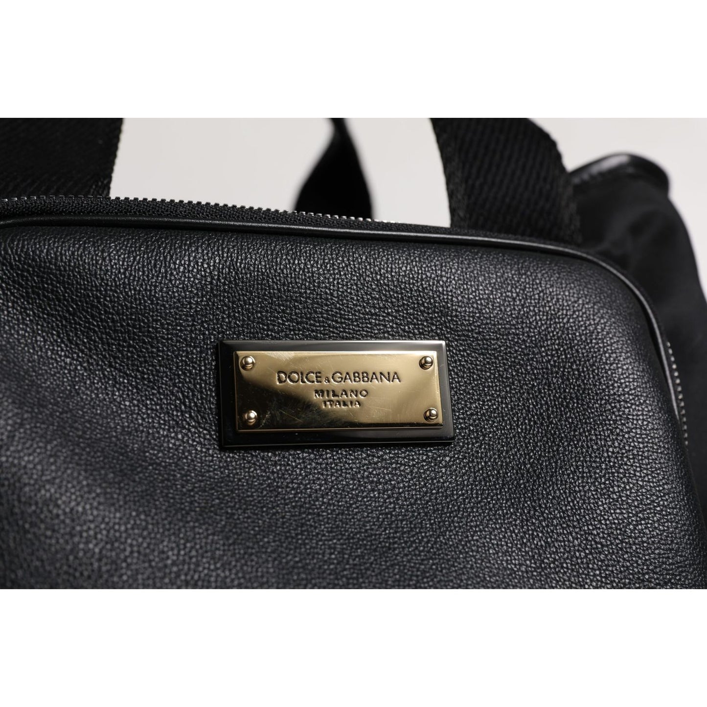 Dolce & Gabbana Black Shoulder Strap Pet Carry Logo Plaque Bag
