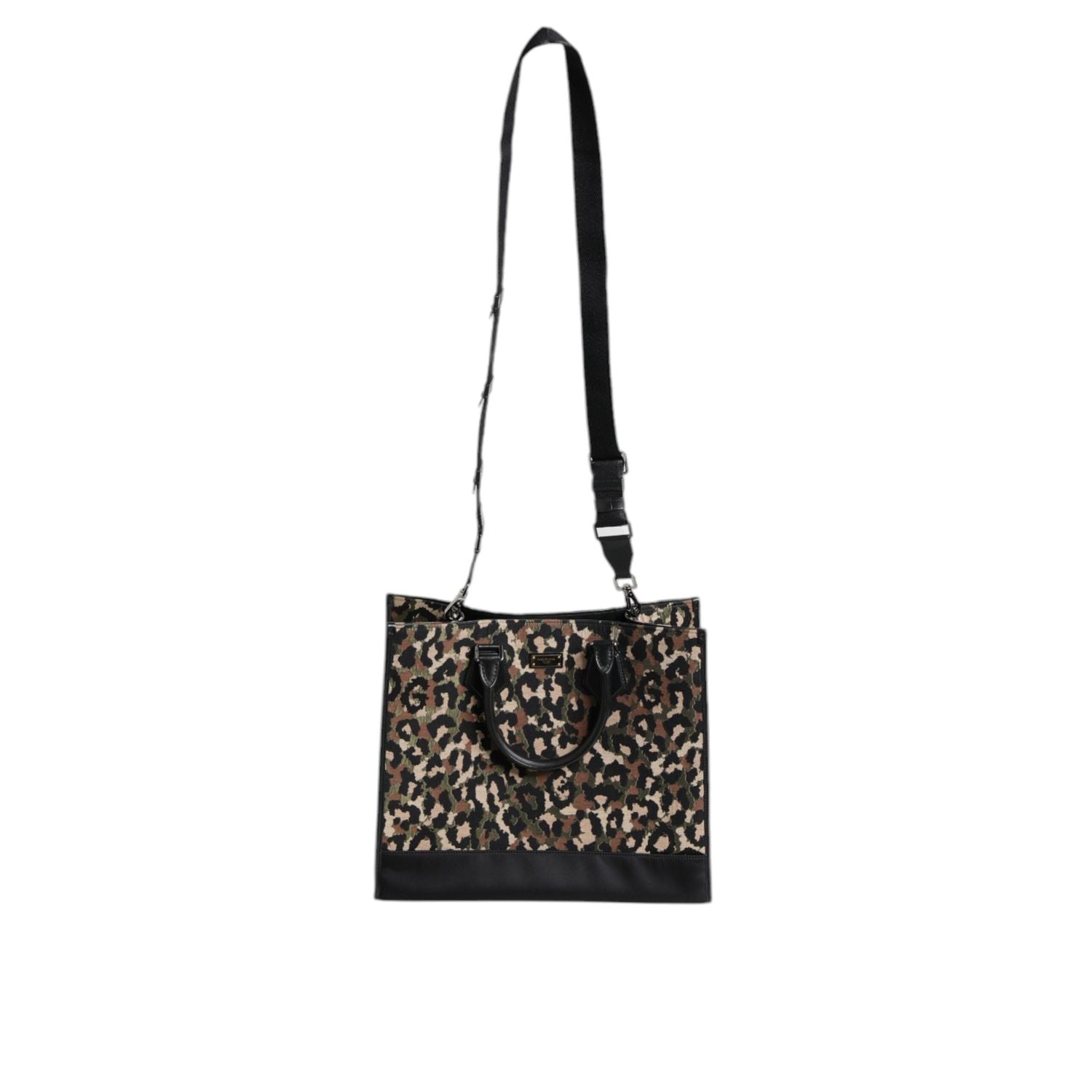 Dolce & Gabbana Multicolor Leopard Shopping Tote Shoulder Bag