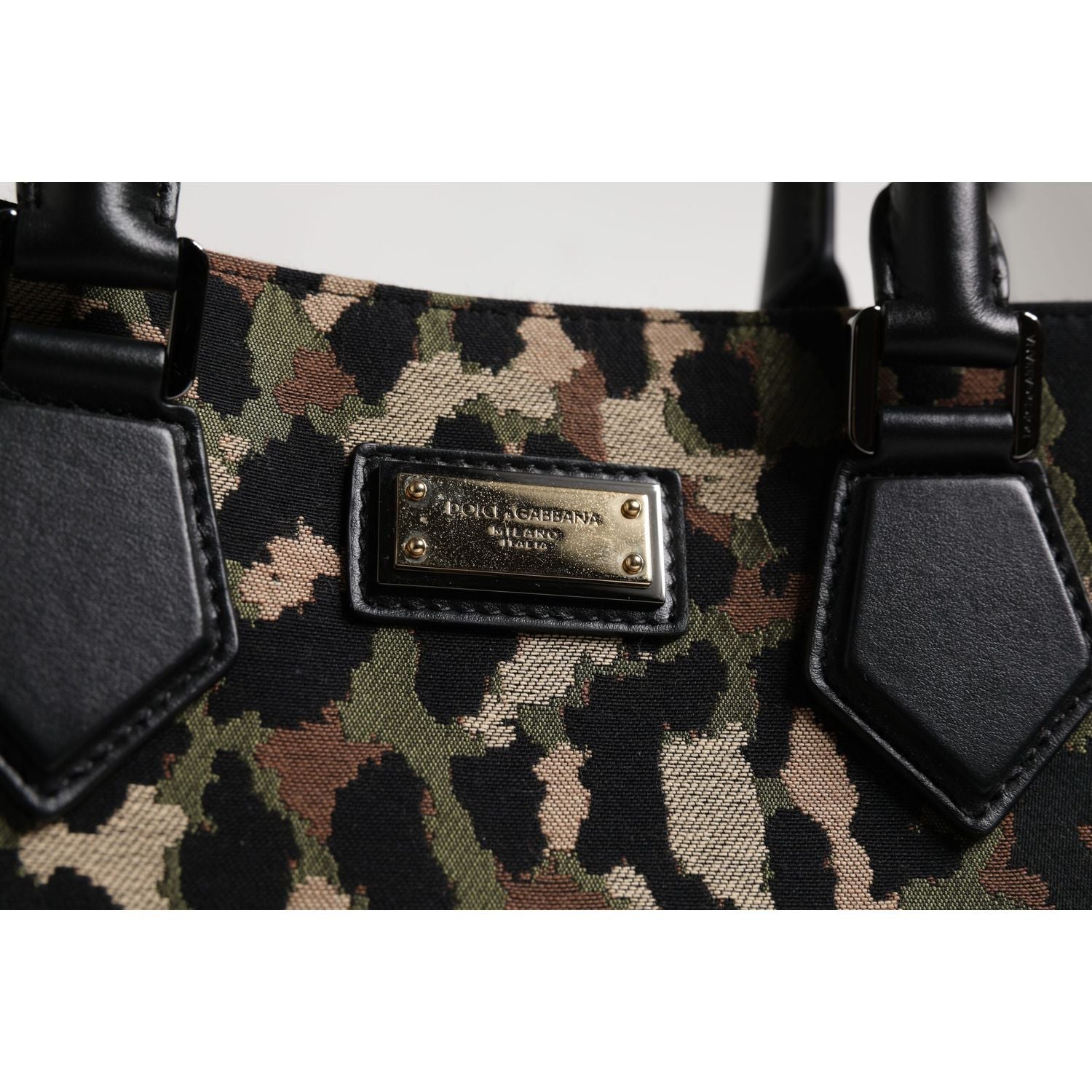 Dolce & Gabbana Multicolor Leopard Shopping Tote Shoulder Bag