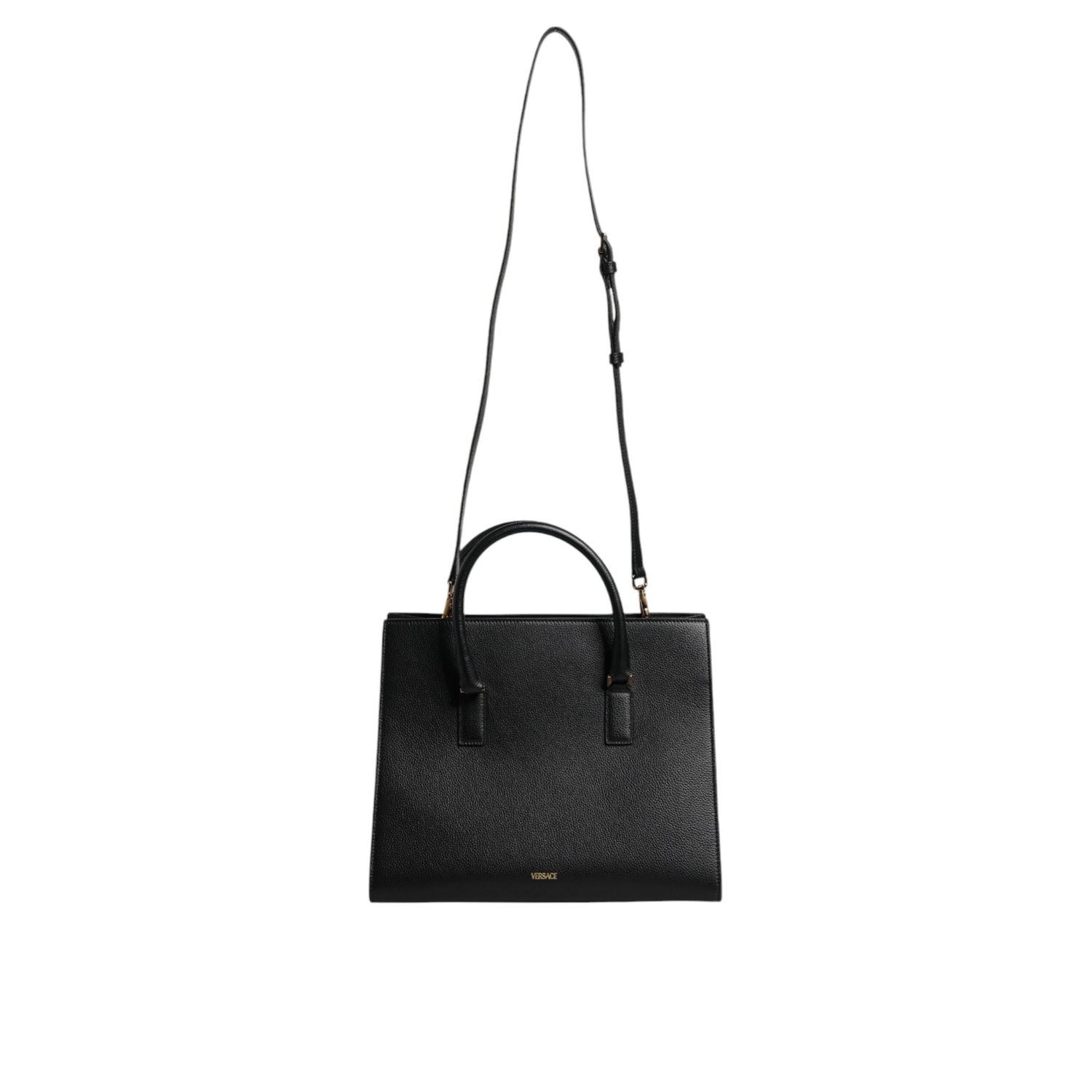 Front view with bag zipped and handles upright.