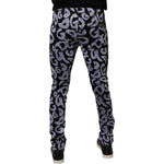 Dolce & Gabbana Black Logo Monogram Cotton Skinny Denim Jeans PAN75161-48