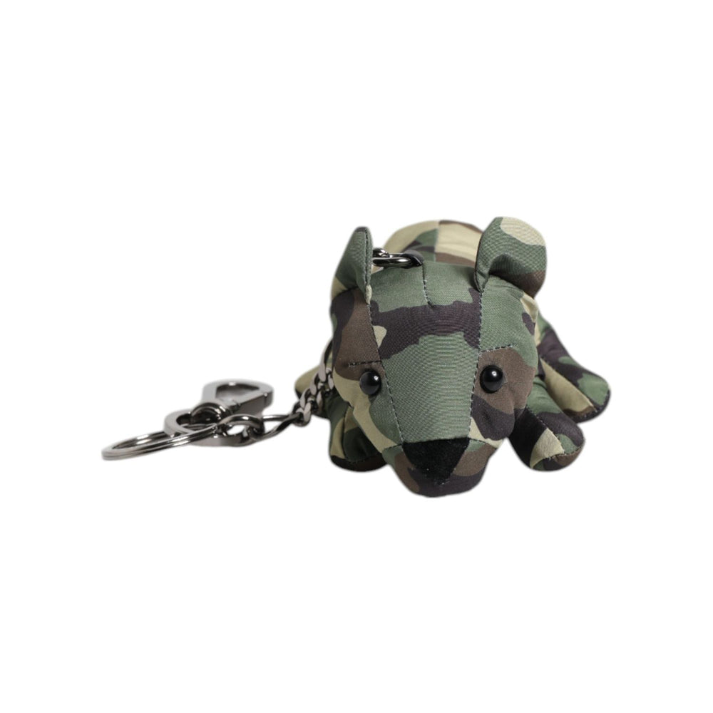 Dolce & Gabbana Multicolor Camouflage Animal Silhouette Keychain Keyring SMY10696