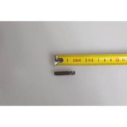 Dolce & Gabbana Silver Tone Brass Logo Branded Tie Clip Bar