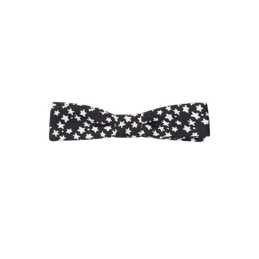 Dolce & Gabbana Black Silk Bowty DO-8297676-ONE SIZE