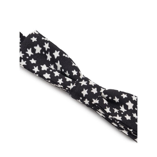 Dolce & Gabbana Black Silk Bowty DO-8297676-ONE SIZE
