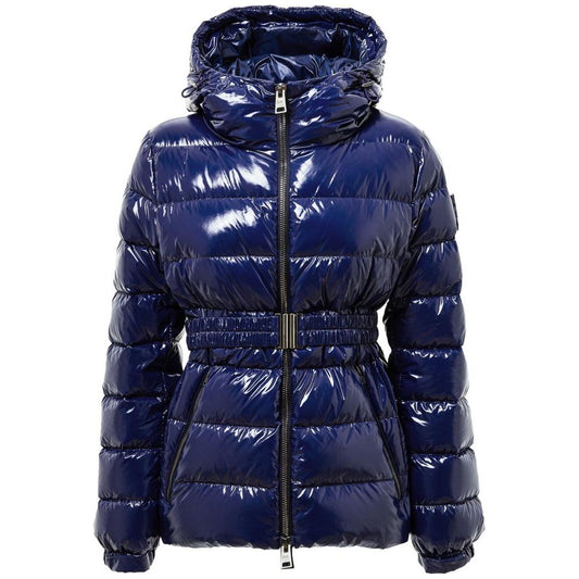 Herno Blue Polyamide Jackets & Coat Herno Midnight Blue