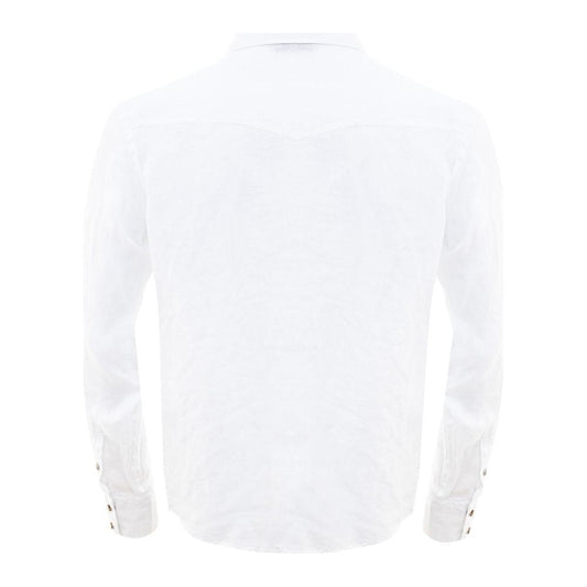 Gran Sasso Linen Elegance Shirt Gran Sasso White Smoke