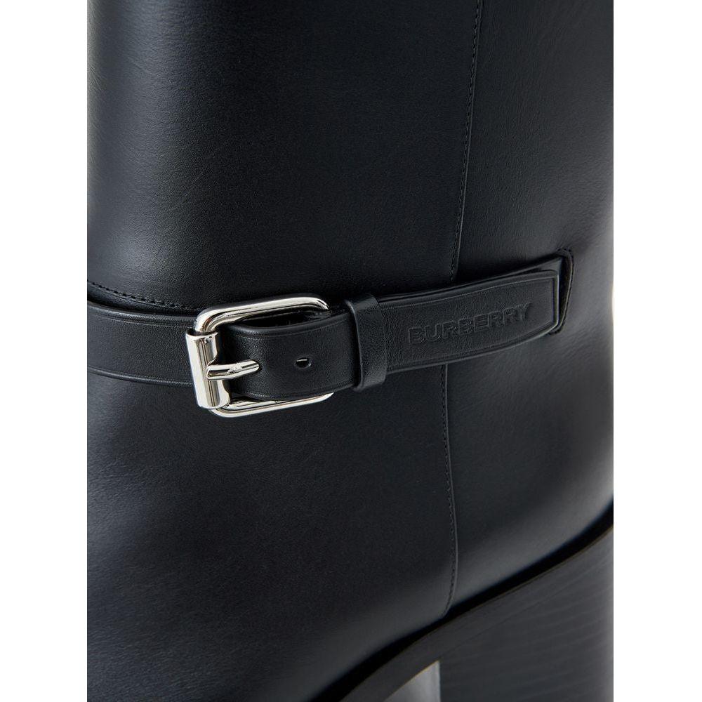 Burberry Black Leather Boot