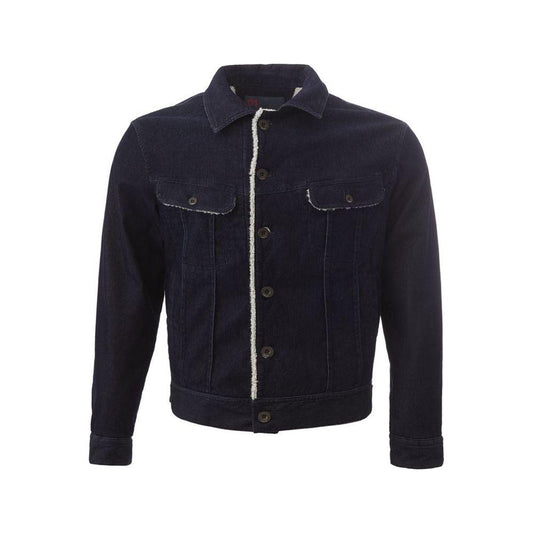 Lardini Blue Cotton Jacket Lardini Black